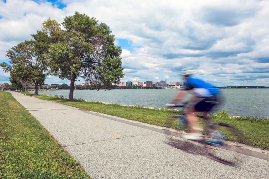 biking